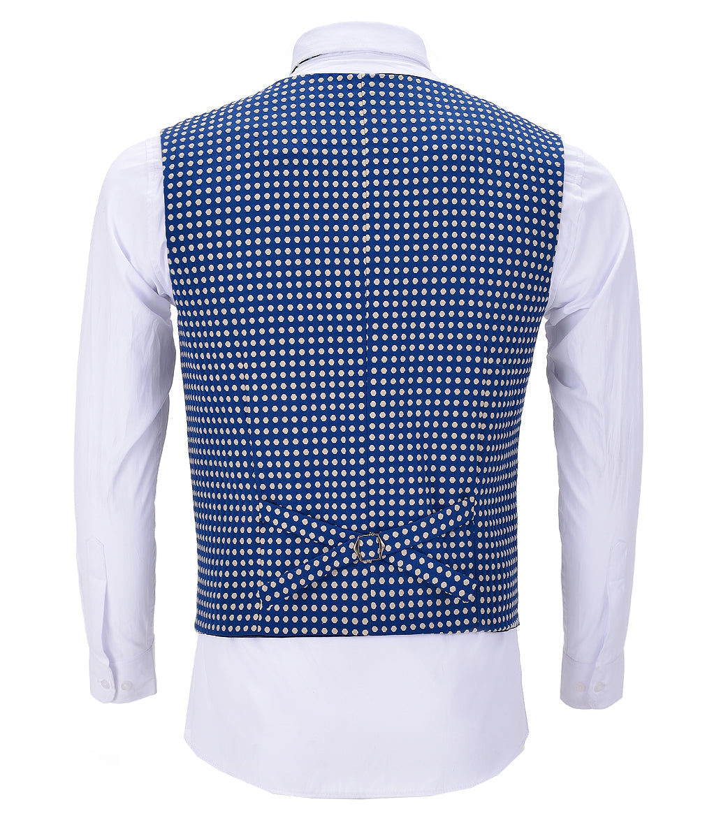 aesido Fashion Slim Fit Suit Vest Point V Neck Waistcoat