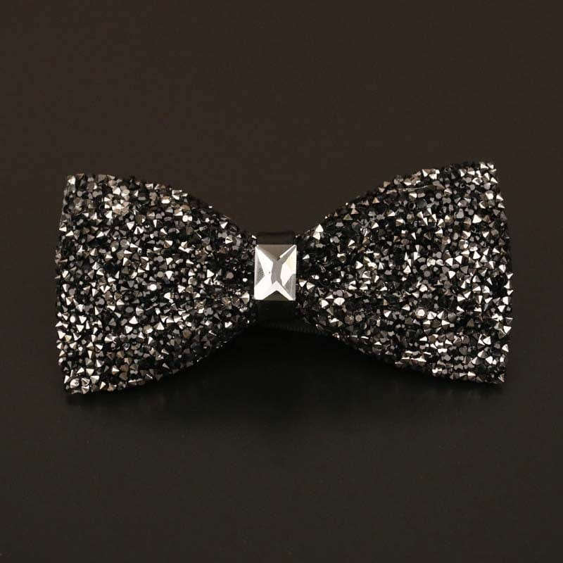 aesido Men's Business Wedding Groom Diamond Bow Tie