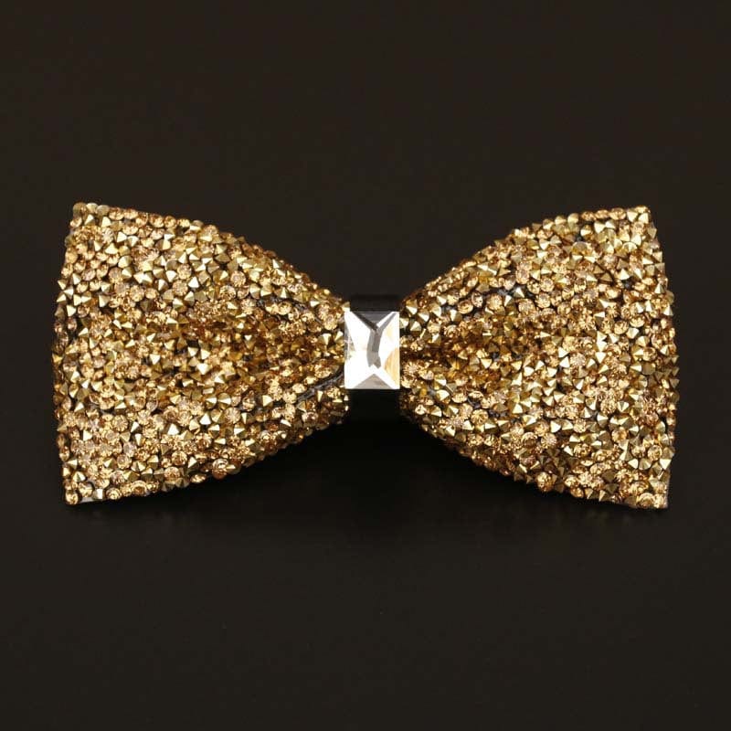 aesido Men's Business Wedding Groom Diamond Bow Tie